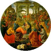 Domenico Ghirlandaio The Adoration of the Magi  aa oil